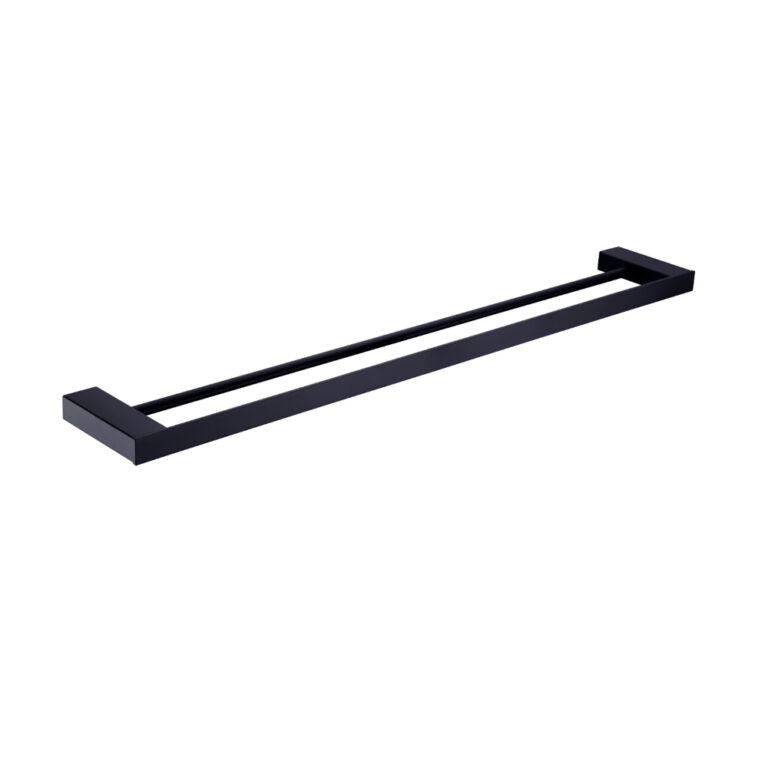 Nero Celia 800mm Double Towel Rail Matte Black (NR4630DMB)