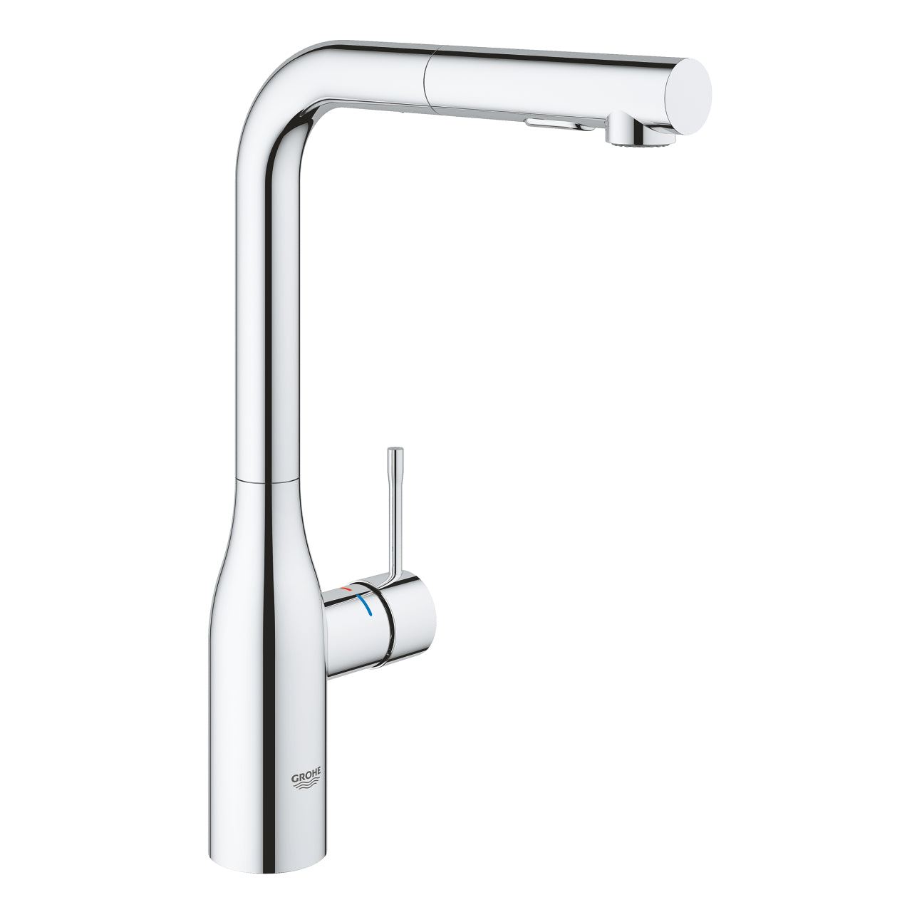 Grohe Essence Single-Lever Sink Mixer With Pull-Out Spray Hard 1/2″