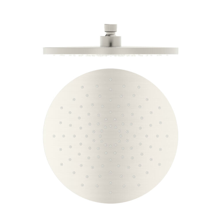 Nero 250mm Abs Round Shower Head Brushed Nickel (NR508088BN)