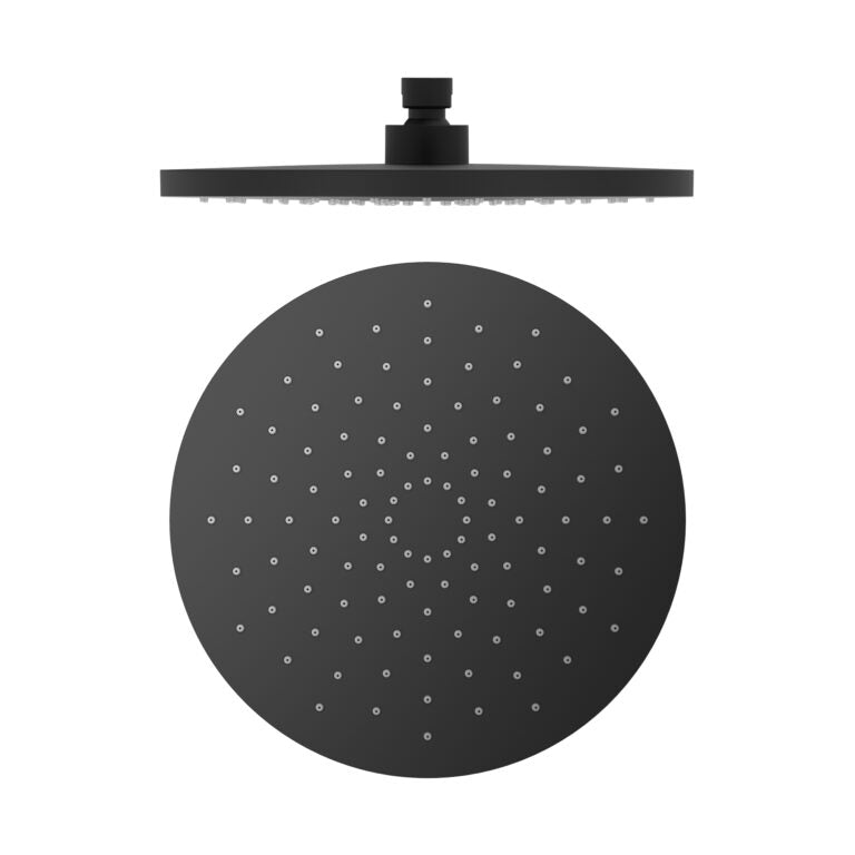 Nero 250mm Abs Round Shower Head Matte Black (NR508088MB)