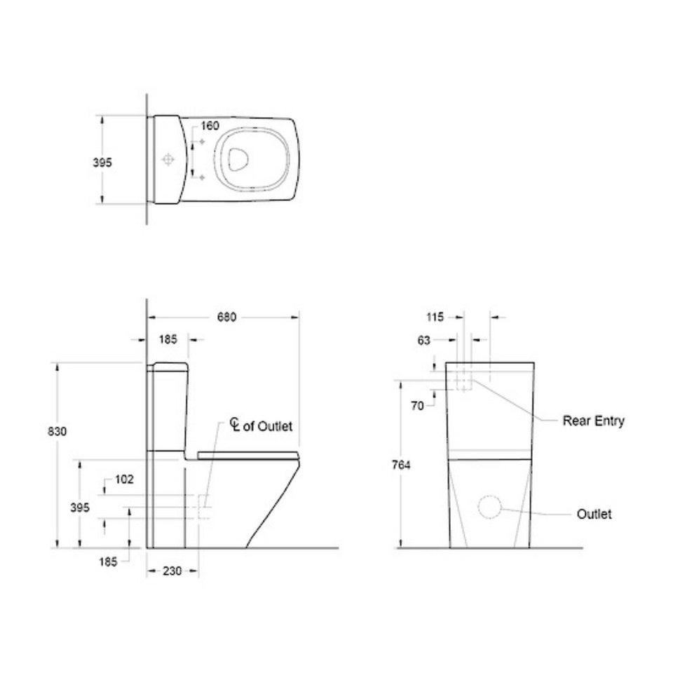 Kohler Escale Back To Wall Toilet Suite (3737A-0)