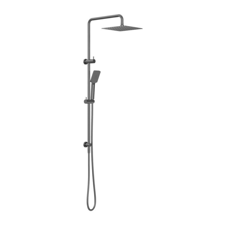 Nero Square Projet Twin Shower Gun Metal (NR232105EGM)