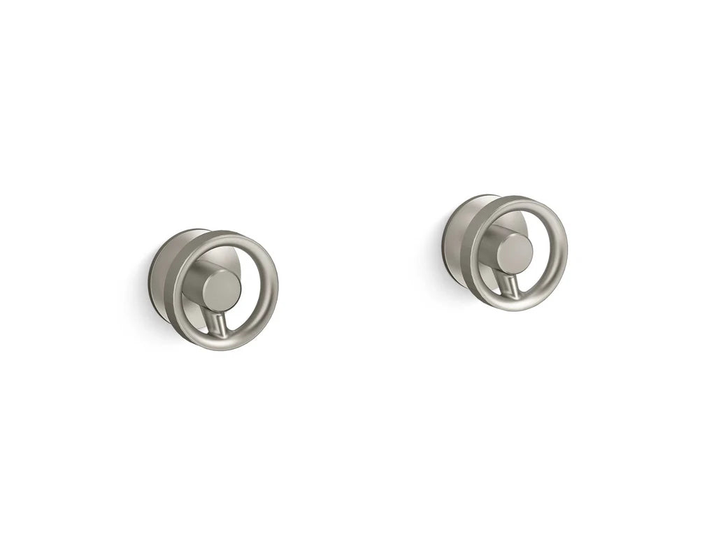 Kohler Components Wall Mount Dual Industrial Handles Trim (excluding valve)