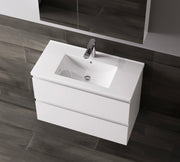 Nora Modena Wall-Hung Slim Vanity White W590*D355*H520 (RBV-1019MCWH600)