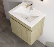 Nora Modena Wall-Hung Slim Vanity North American Oak W490*D355*H520 (RBV-1020MCLO500)