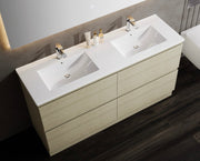 Nora Modena Floor Standing Double Bowl Vanity North American Oak W1490*D455*H820 (RBV-1030MCLO1500D)
