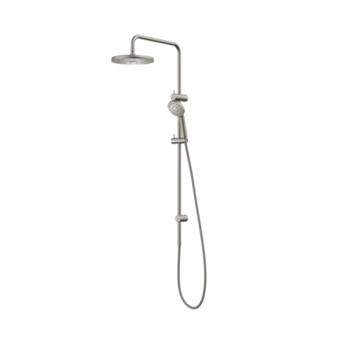 Methven Maku MK2 Satinjet Shower System Rail Shower & Overhead - Brushed Nickel (MASSBN33)