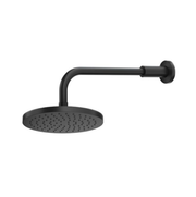 Methven Wairere 200mm Overhead Shower on Wall Arm - Black (WIOSBK)