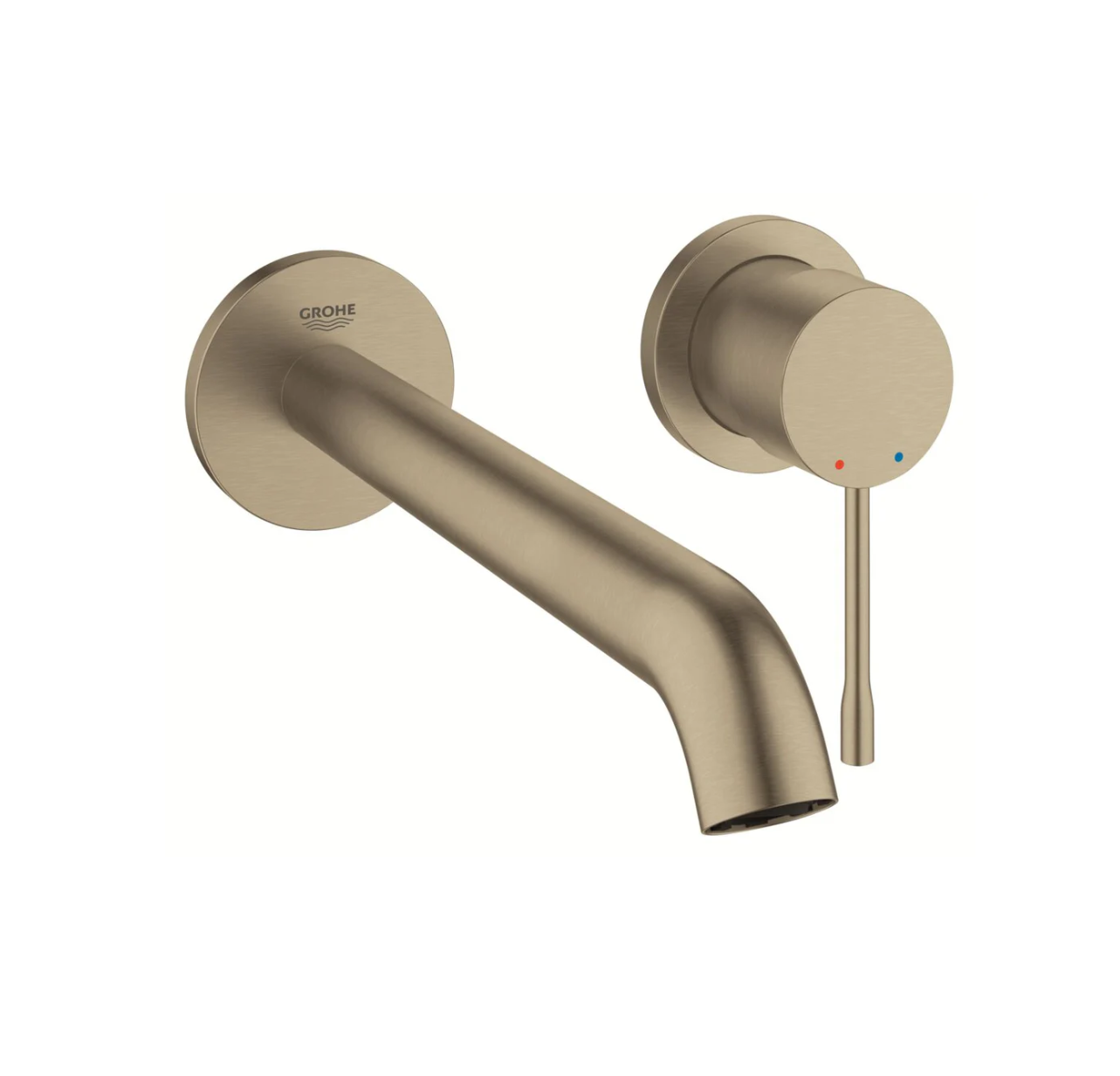 Grohe Essence New Wall Mounted Basin Mixer 230mm Brushed Nickel (29133EN1)