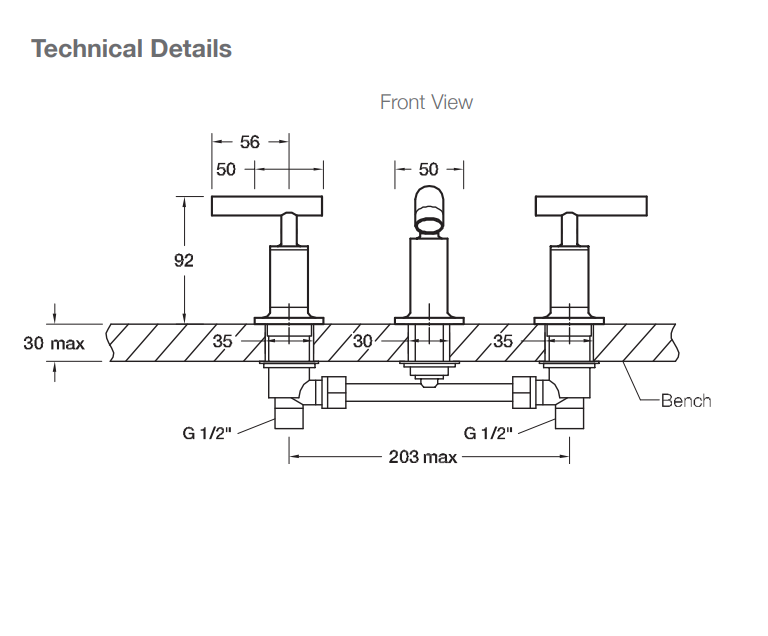 Kohler Purist Basin Set with Low Spout Brushed Nickel (14410A-B4-BN)