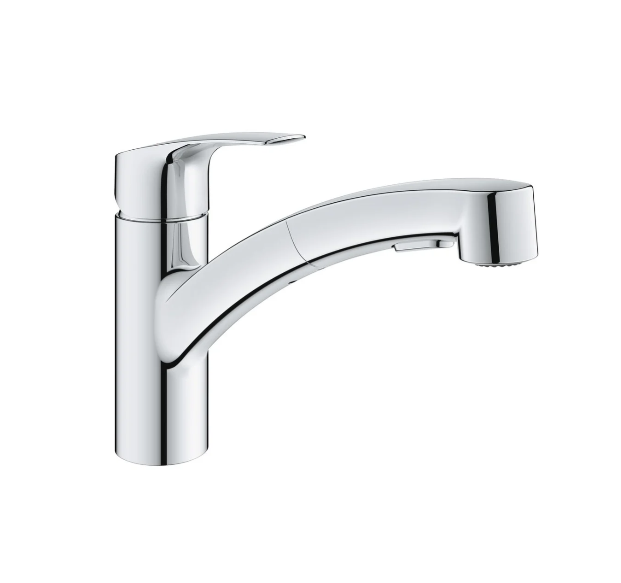 Grohe Eurosmart New Kitchen Mixer With Pull-Out Spray Chrome (30317001)