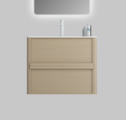 Nora Rimini Wall-Hung Vanity Log Walnut W740*D455*H520 (RBV-1688MCLWN750) CABINET ONLY