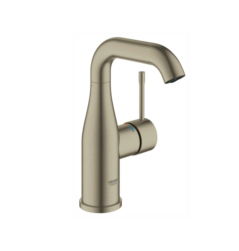 Grohe Essence New Goose Neck Basin Mixer Brushed Nickel (23488EN1)