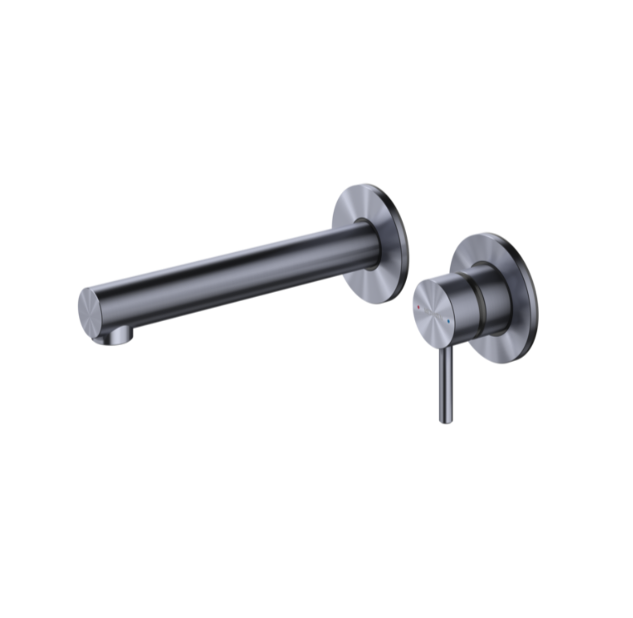 Methven Tūroa Wall Mounted Mixer with Spout - Brushed Graphite (TUWBGRF)