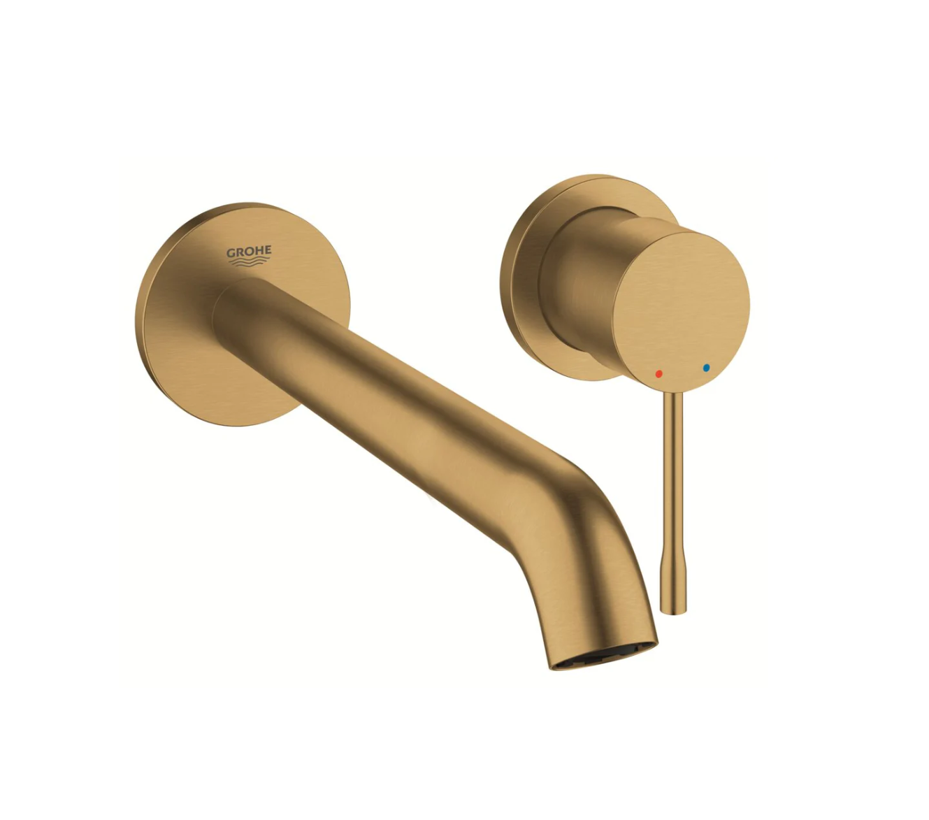 Grohe Essence New Wall Mounted Basin Mixer 230mm Brushed Cool Sunrise (29133GN1)