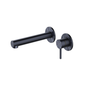 Methven Tūroa Wall Mounted Basin Mixer With Spout Brushed Gun Metal Black (TUWBGMF)