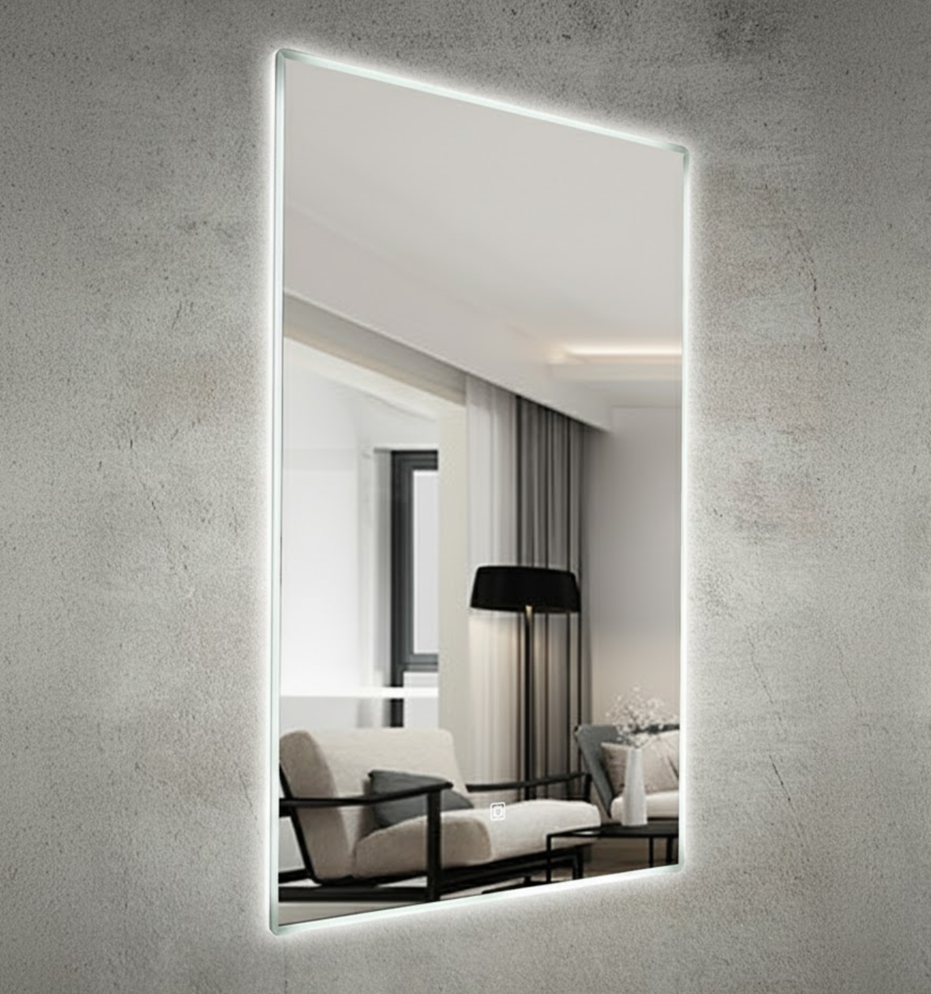 Nora Rectangle LED Mirror with Demister W600*H900*D40 (RBLM-600DE-AC)