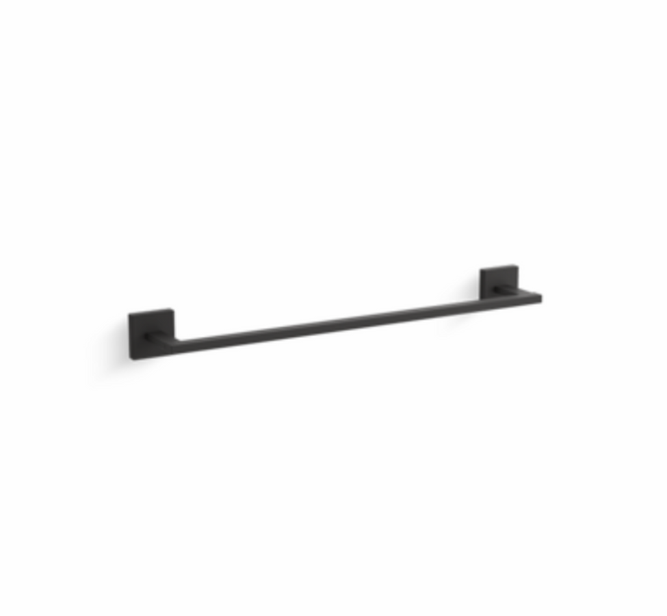 Kohler Square 18" Towel Bar Matte Black (23284-BL)