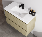 Nora Modena Wall-Hung Slim Vanity North American Oak W890*D355*H520 (RBV-1020MCLO900)