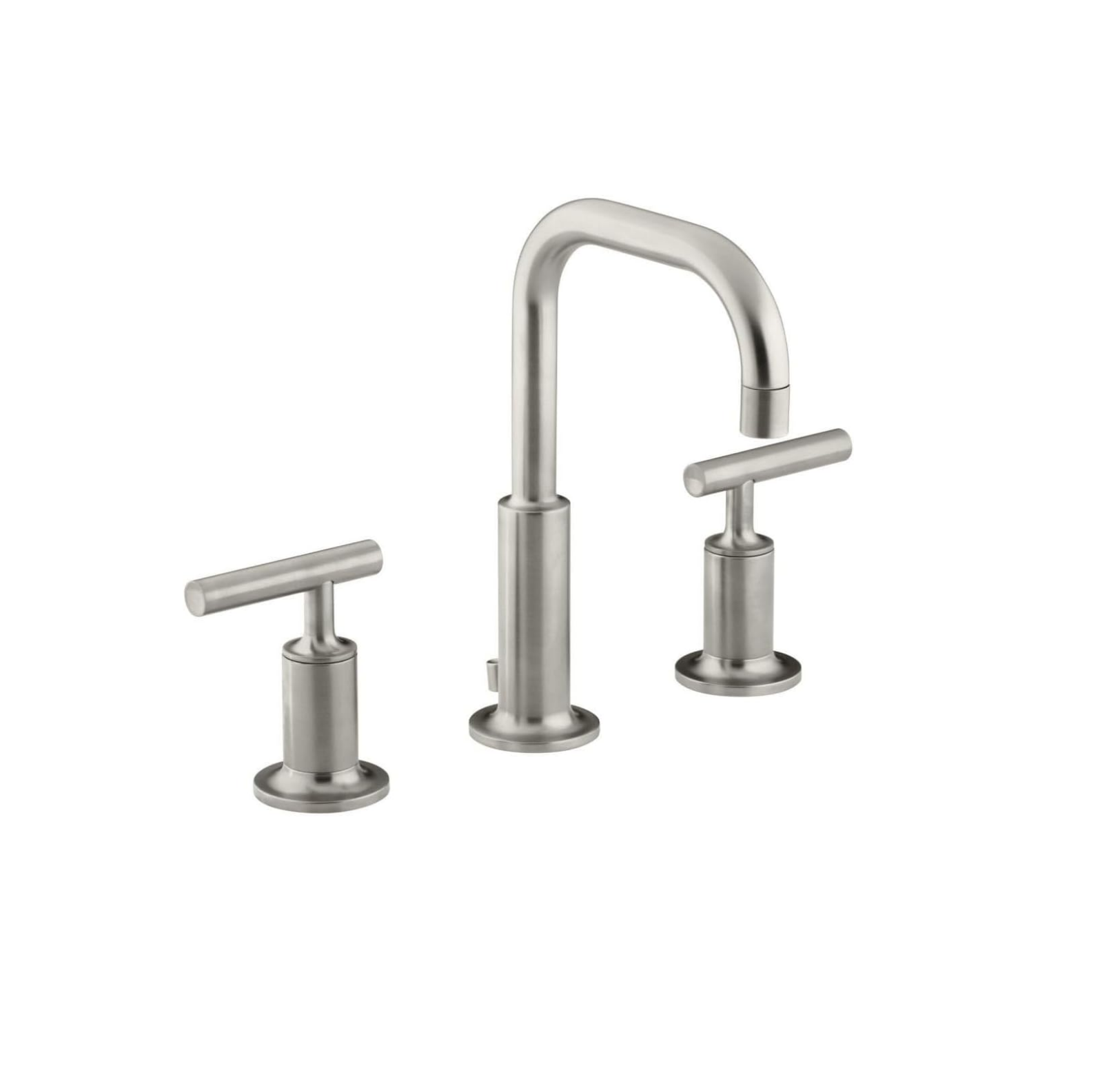 Kohler Purist Hob Mount Basin Set - Lever Handle Brushed Nickel (14406A-B4-BN)