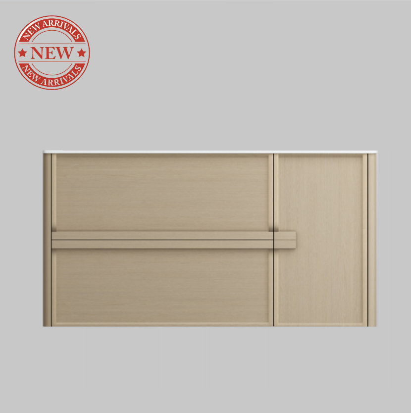 Nora Rimini Wall-Hung Vanity Log Walnut W1190*D455*H520 (RBV-1688MCLWN1200) CABINET ONLY