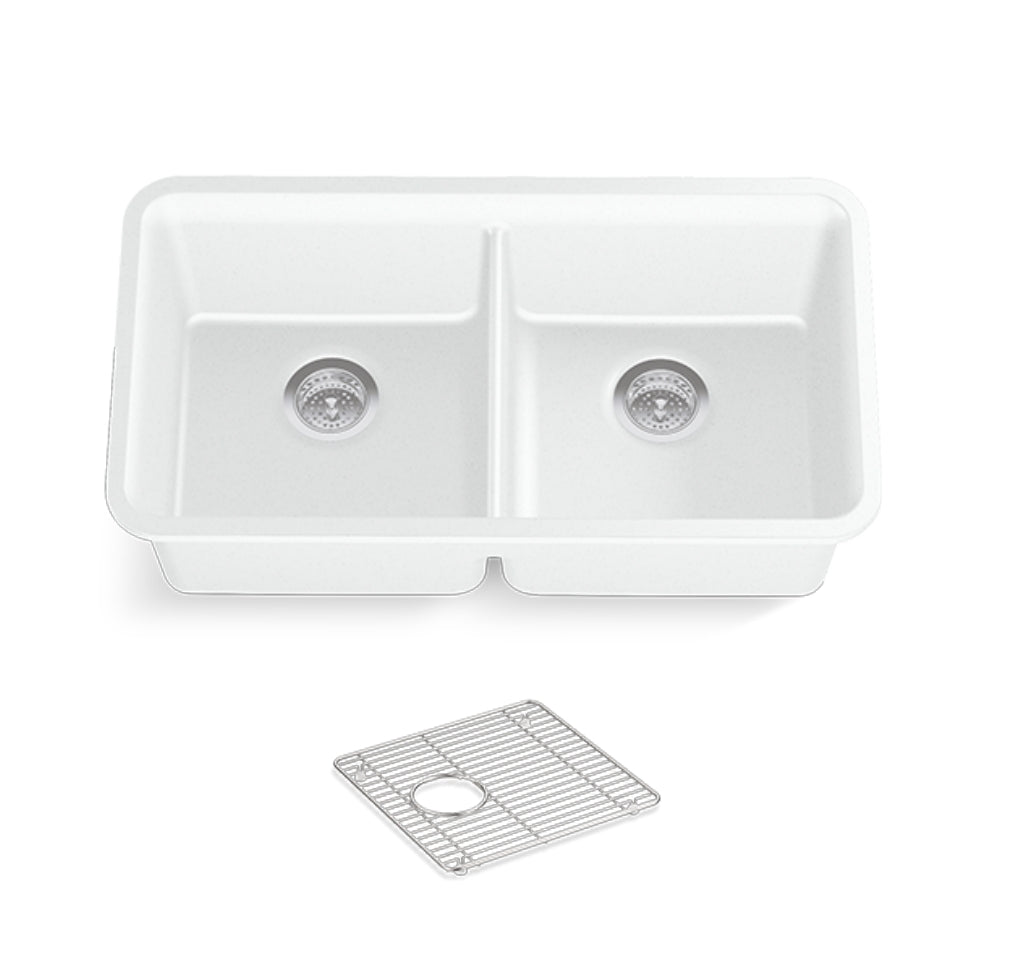 Kohler CAIRN® Undermount Equal-Double Kitchen Sink (8199-CM6)