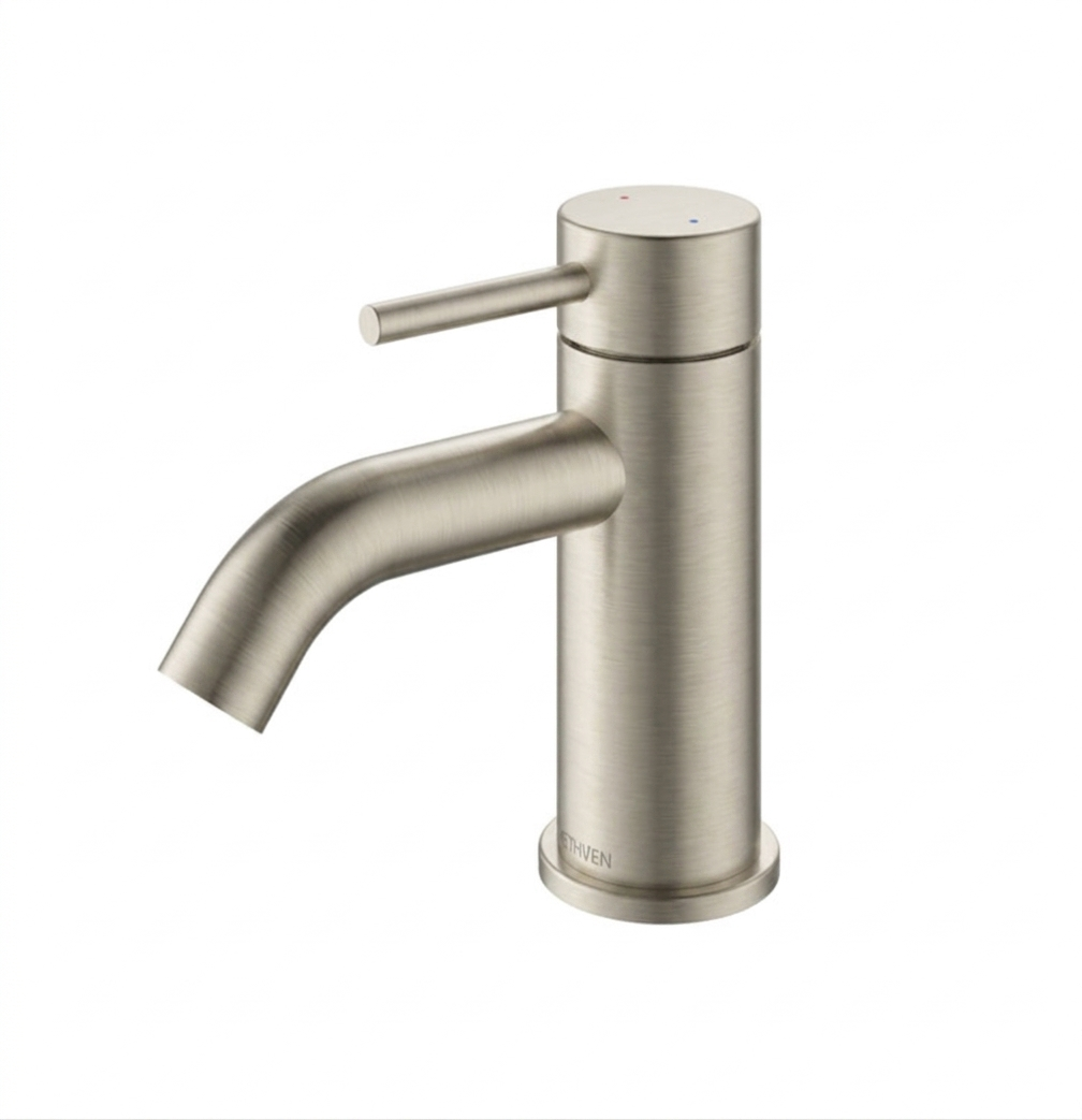Methven Minimalist MK2 Basin Mixer Lead Free - Brushed Nickel (MNBNKF)