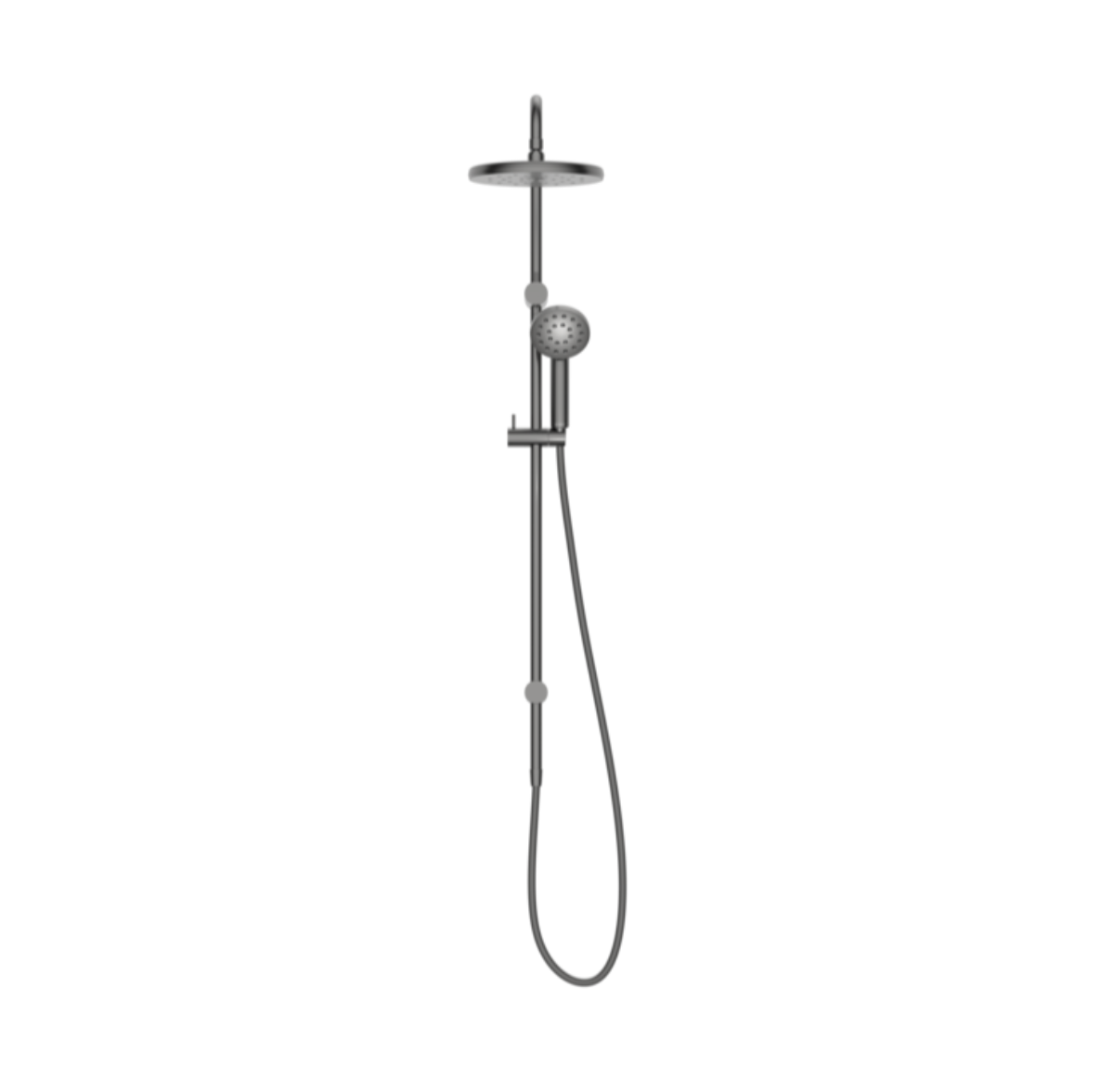 Methven Maku MK2 Satinjet Shower System Rail Shower & Overhead - Gunmetal (MASSGM33)
