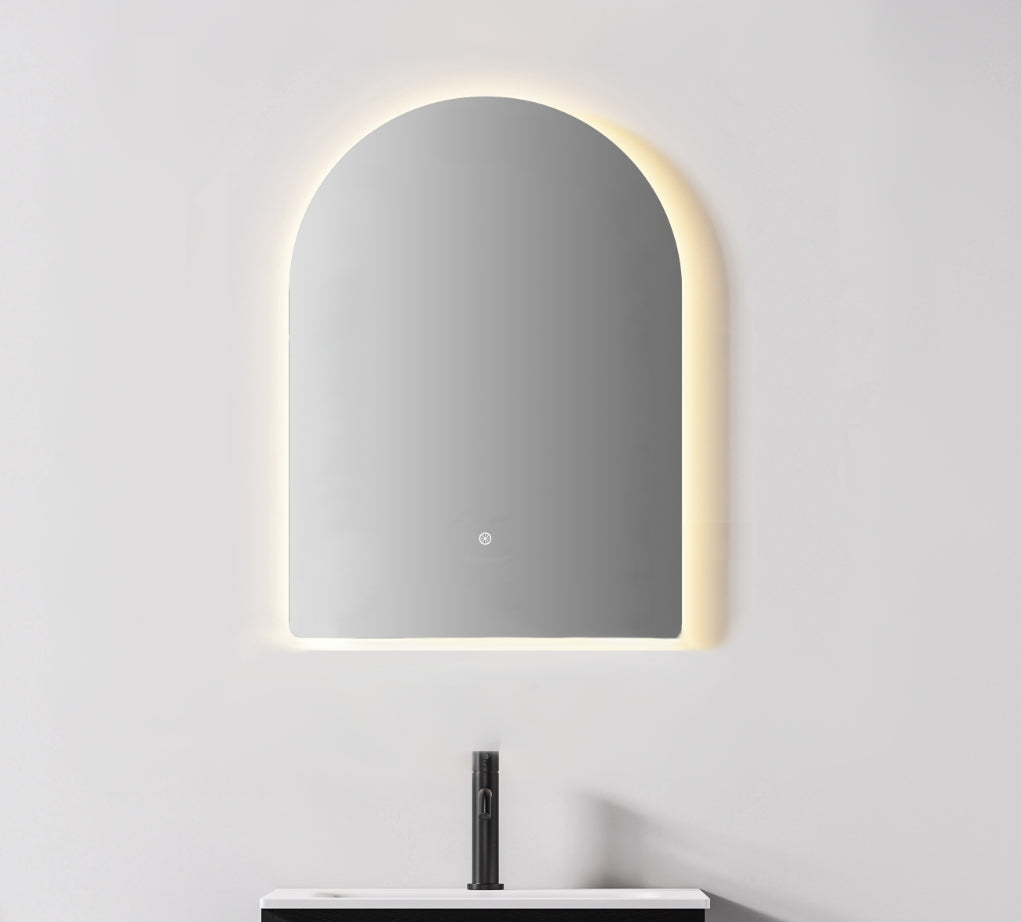 Nora Verona Arch Backlit LED Mirror with Demister (JM-ARCH-6090BL)