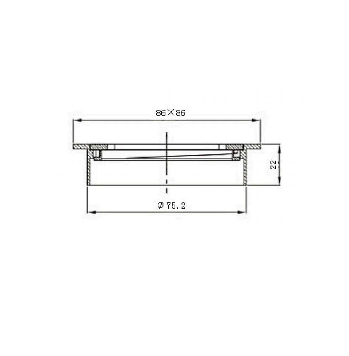 Nora Verona Floor Drain 80mm Brushed Gunmetal (700402CBGM)