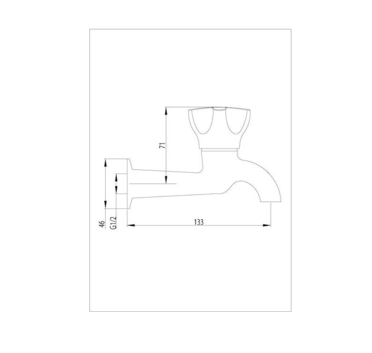 Methven Awa Sink Tap Standard Single Chrome - Lead Free (AW49315F)