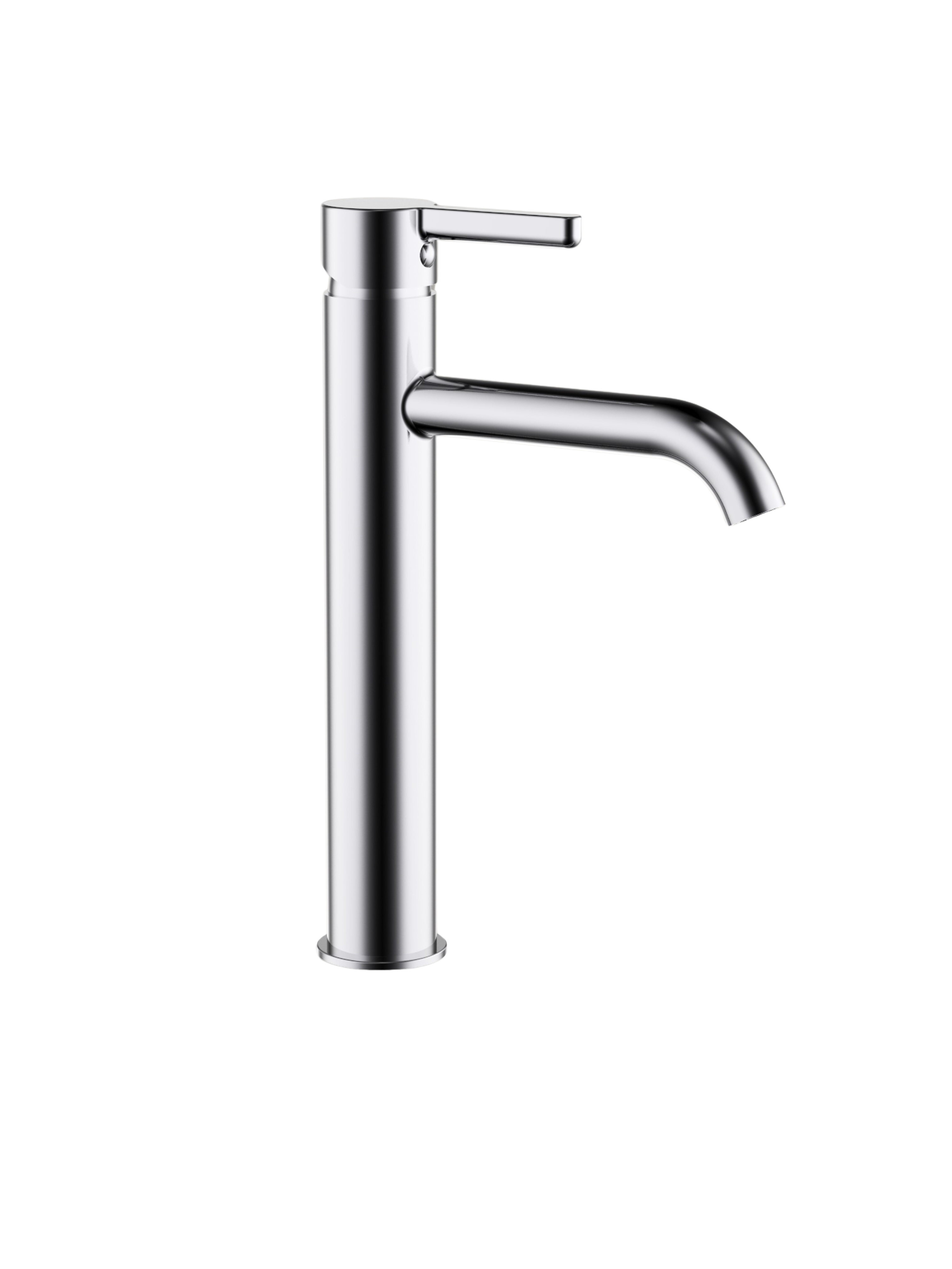 Englefield Studio Gooseneck Tall Basin Mixer-Pin Lever Chrome (25923A-4-CP)