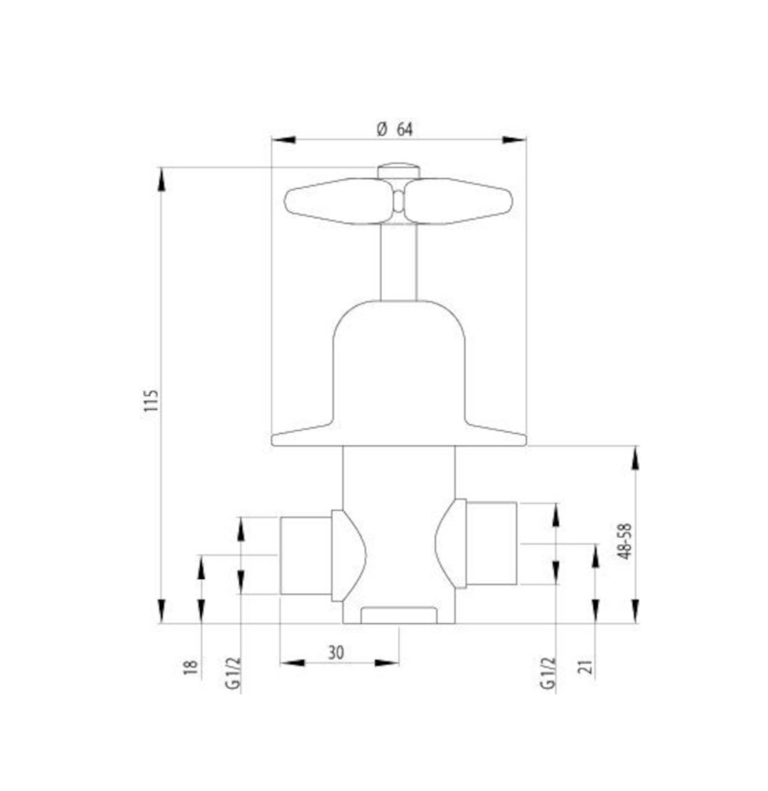 Methven Kowhai Shower Tap Chromeplated Single (45S)