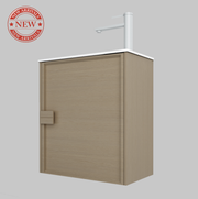 Nora Rimini Wall-Hung Vanity Log Walnut W454*D253*H520 (RBV-1688MCLWN450) CABINET ONLY