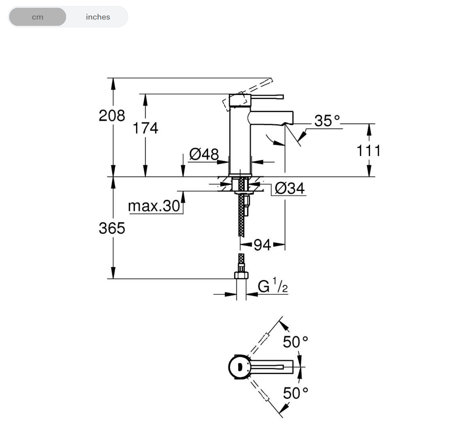 Grohe Essence Single-lever Basin Mixer S-Size Polished Chrome (32215001)