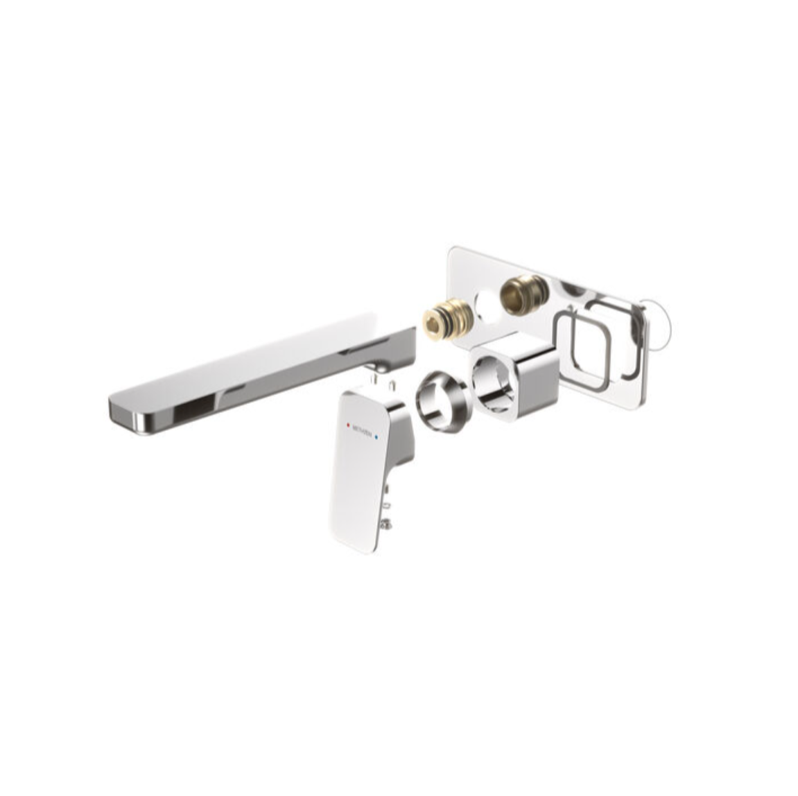 Methven Waipori MK2 Wall Basin/Bath Mixer 6S Chrome - Low Lead - Sales Kit (WPWBCP6F)
