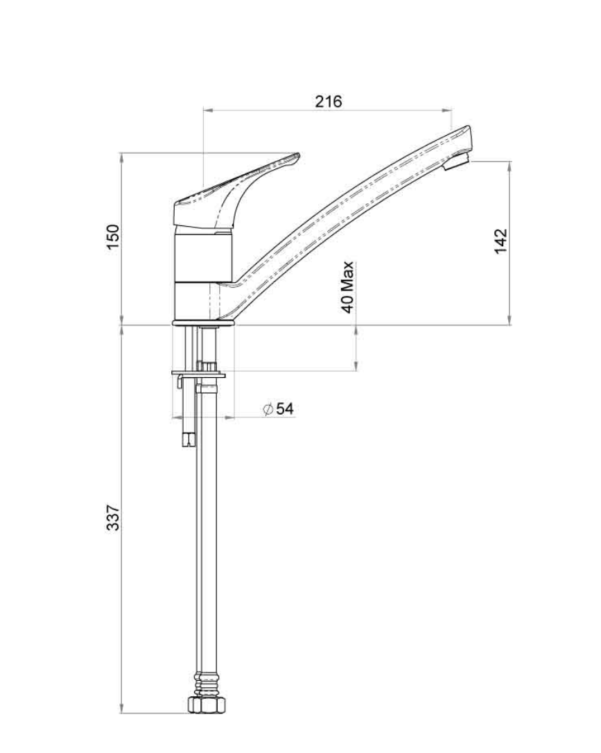 Methven Futura Sink Mixer Lead Free - Chrome (FTKCP2F)