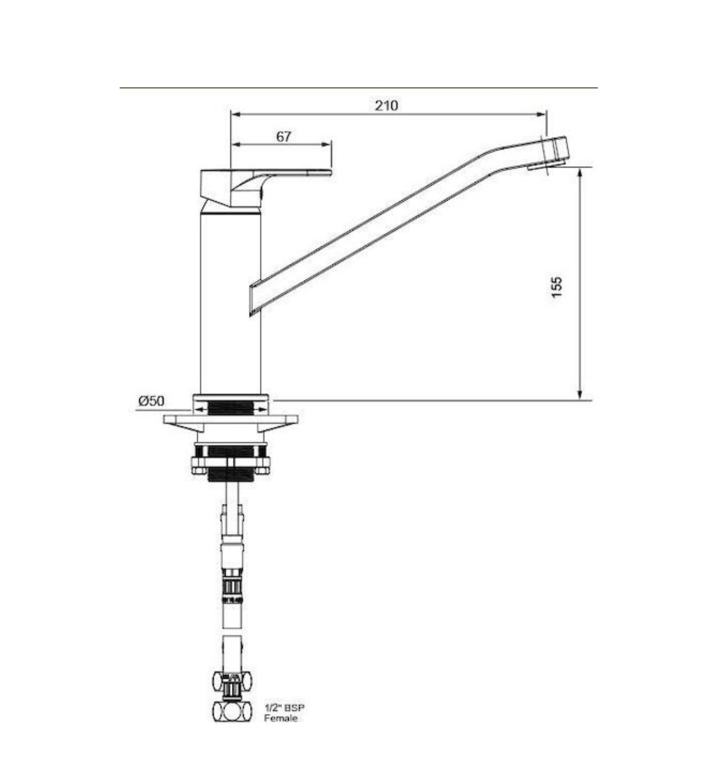 Methven Glide Sink Mixer Chrome - Lead Free (GLKCPF)