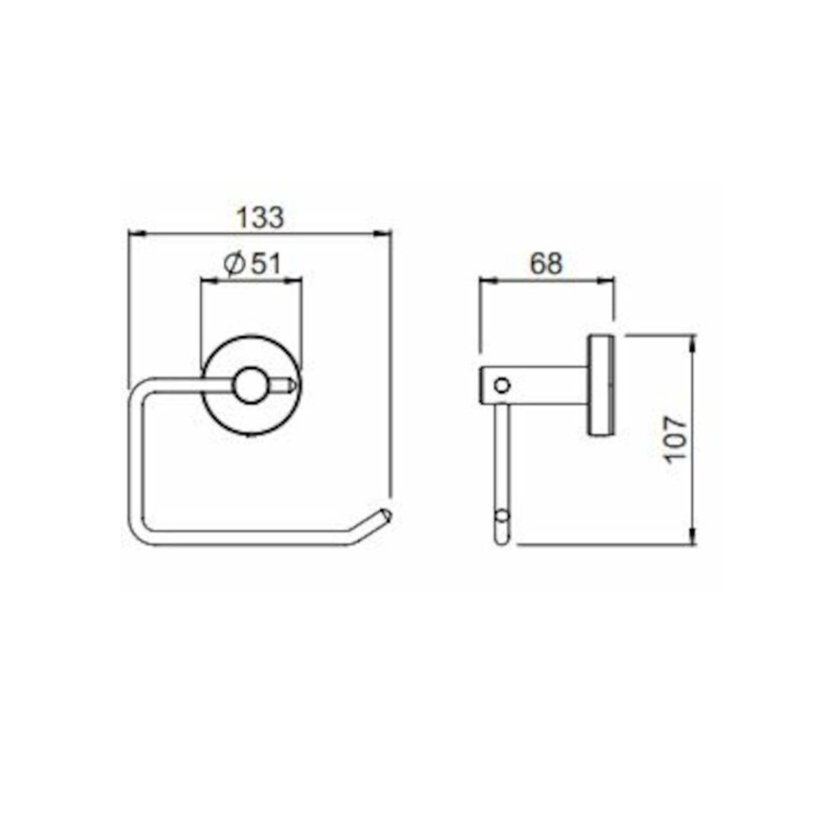 Methven Tūroa Toilet Roll - Stainless Steel (TUTHSS)