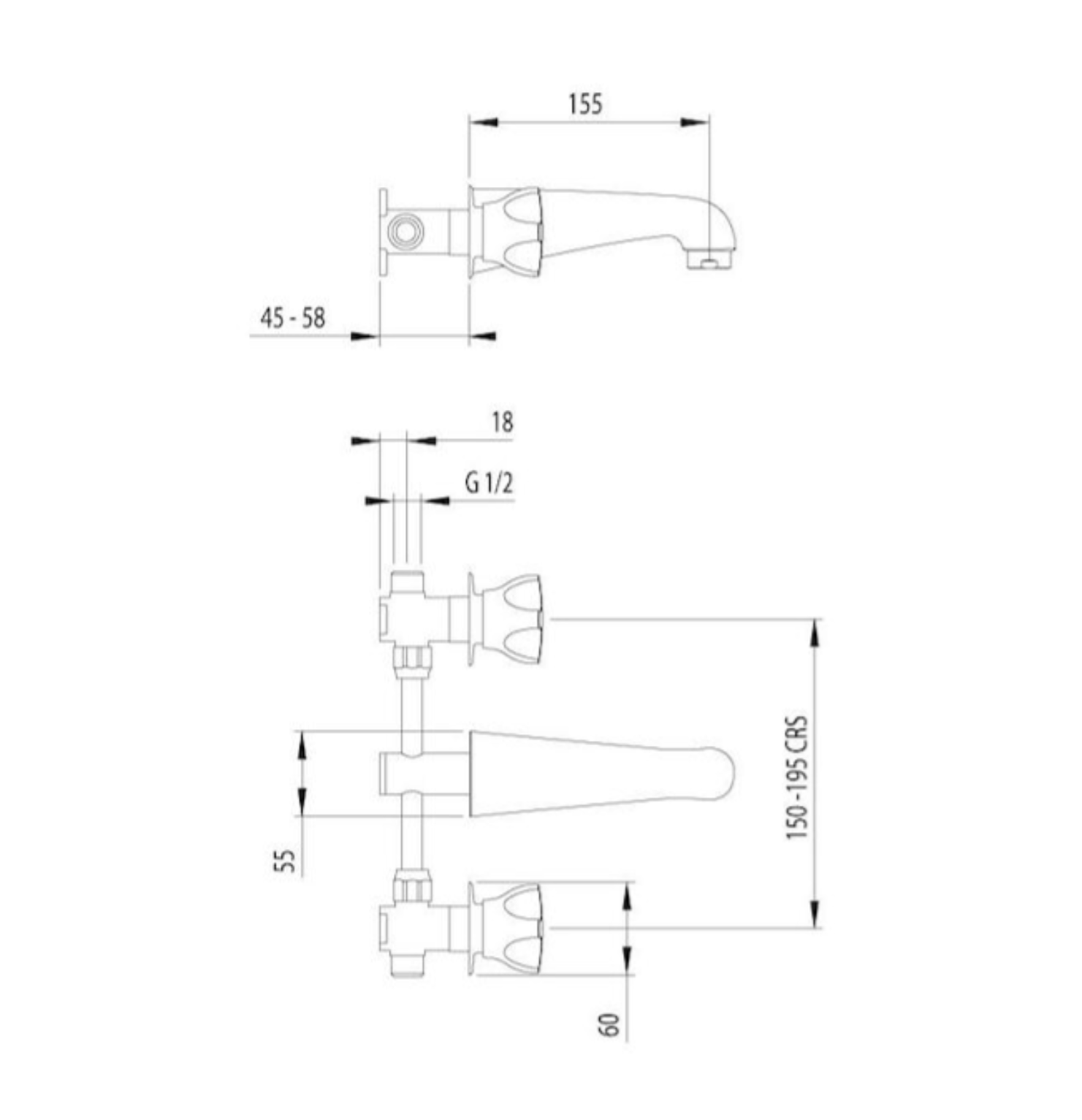 Methven Awa Bath Faucet Chrome (AW383)