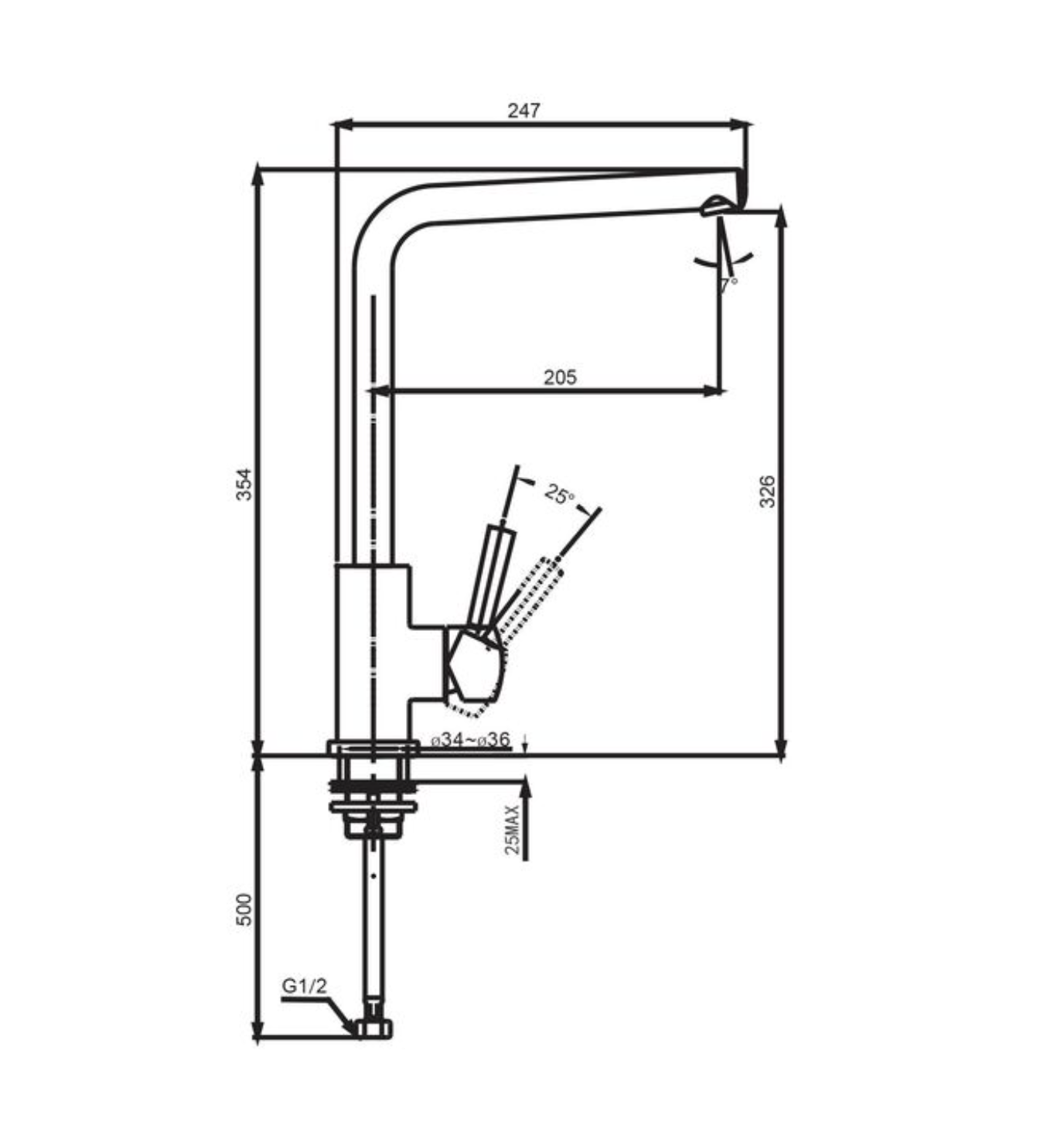 Methven Minimalist Square Neck Sink Mixer Lead Free - Stainless Steel (MMKSQSSF)