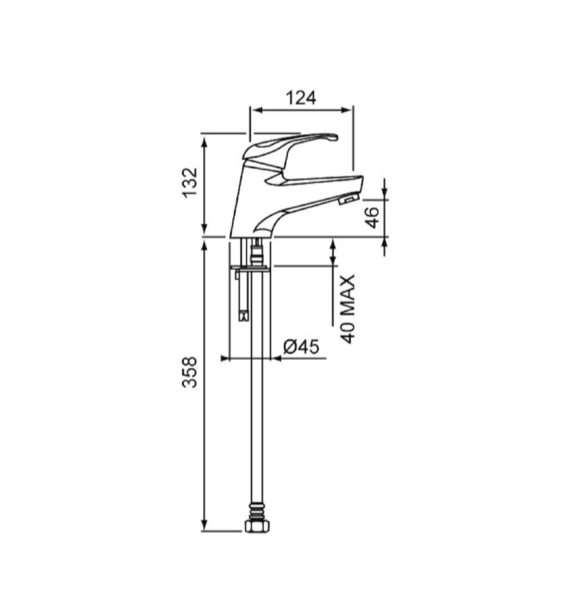 Methven Echo Strata Basin Mixer - Chrome - Lead Free (E8211F)