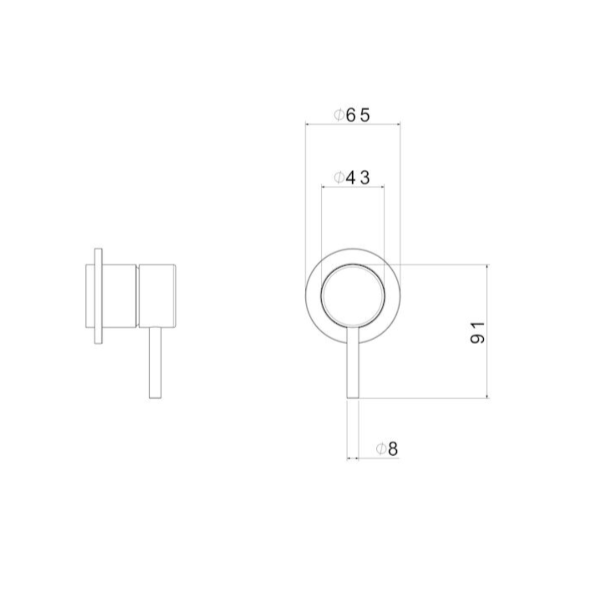 Methven Minimalist MK2 Shower Mixer Chrome Trim Kit (MNHPSCP-TK)