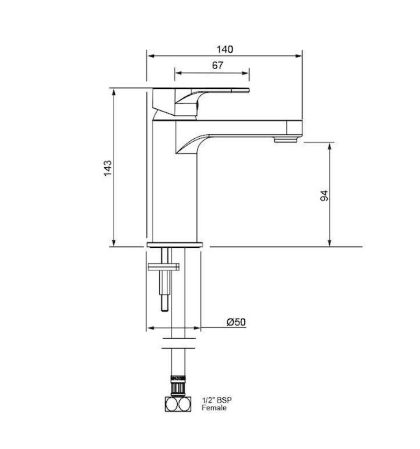 Methven Glide Basin Mixer - Chrome - Lead Free (GLBCPF)