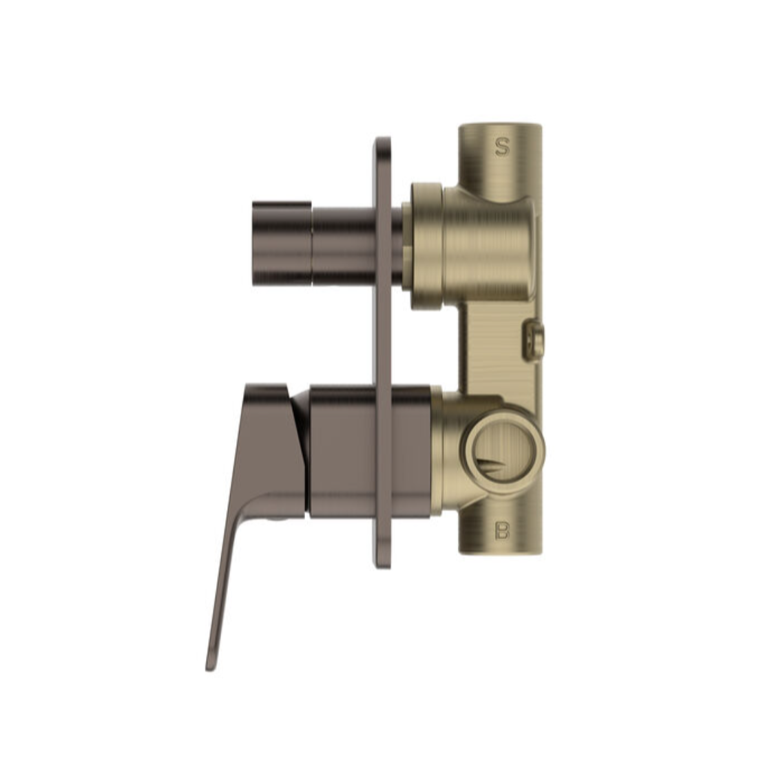 Methven Waipori MK2 Shower Mixer with Diverter - Brushed Bronze (WPSHDBBZ)