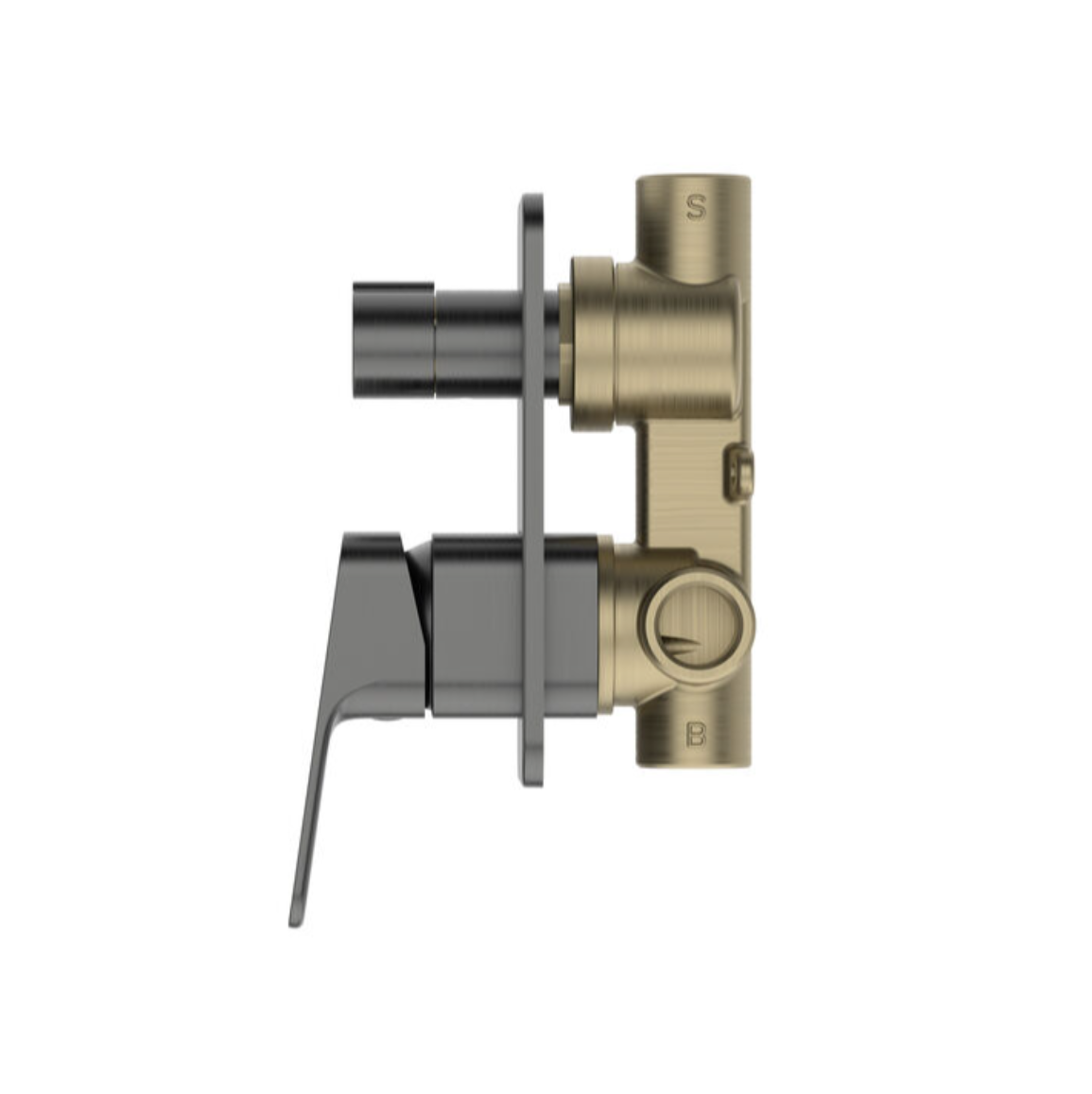 Methven Waipori MK2 Shower Mixer with Diverter - Gunmetal (WPSHDGM)