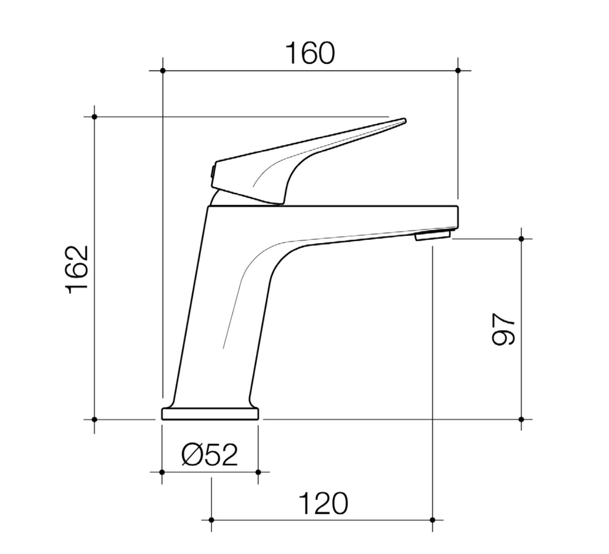 Methven Maku MK2 Basin Mixer Lead Free - Chrome (MABCPF)
