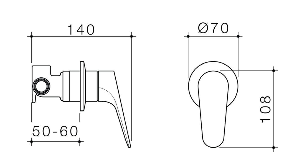 Methven Maku MK2 Shower Mixer - Chrome (MAHPSCPF)