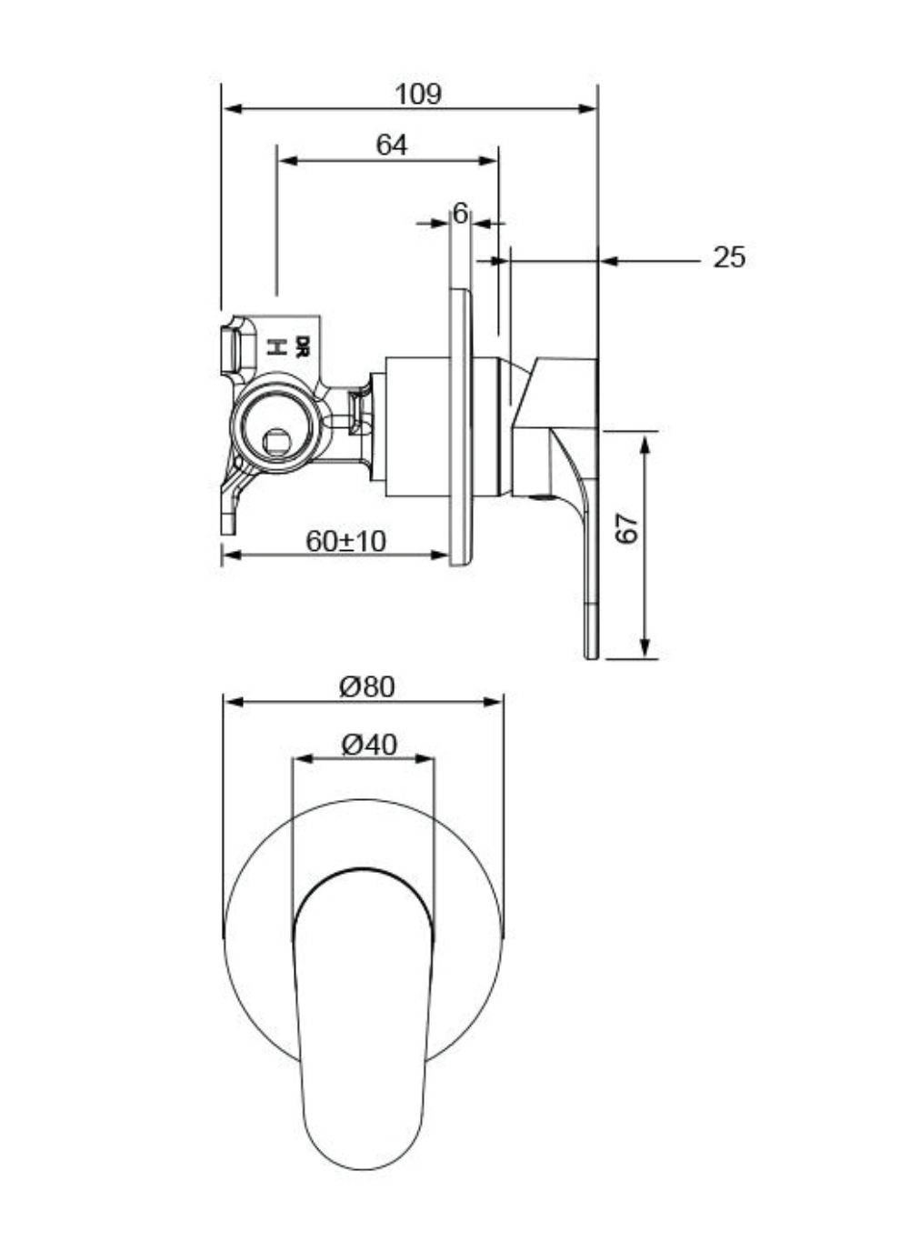 Methven Glide Shower Mixer - Chrome (GLHPSCP)