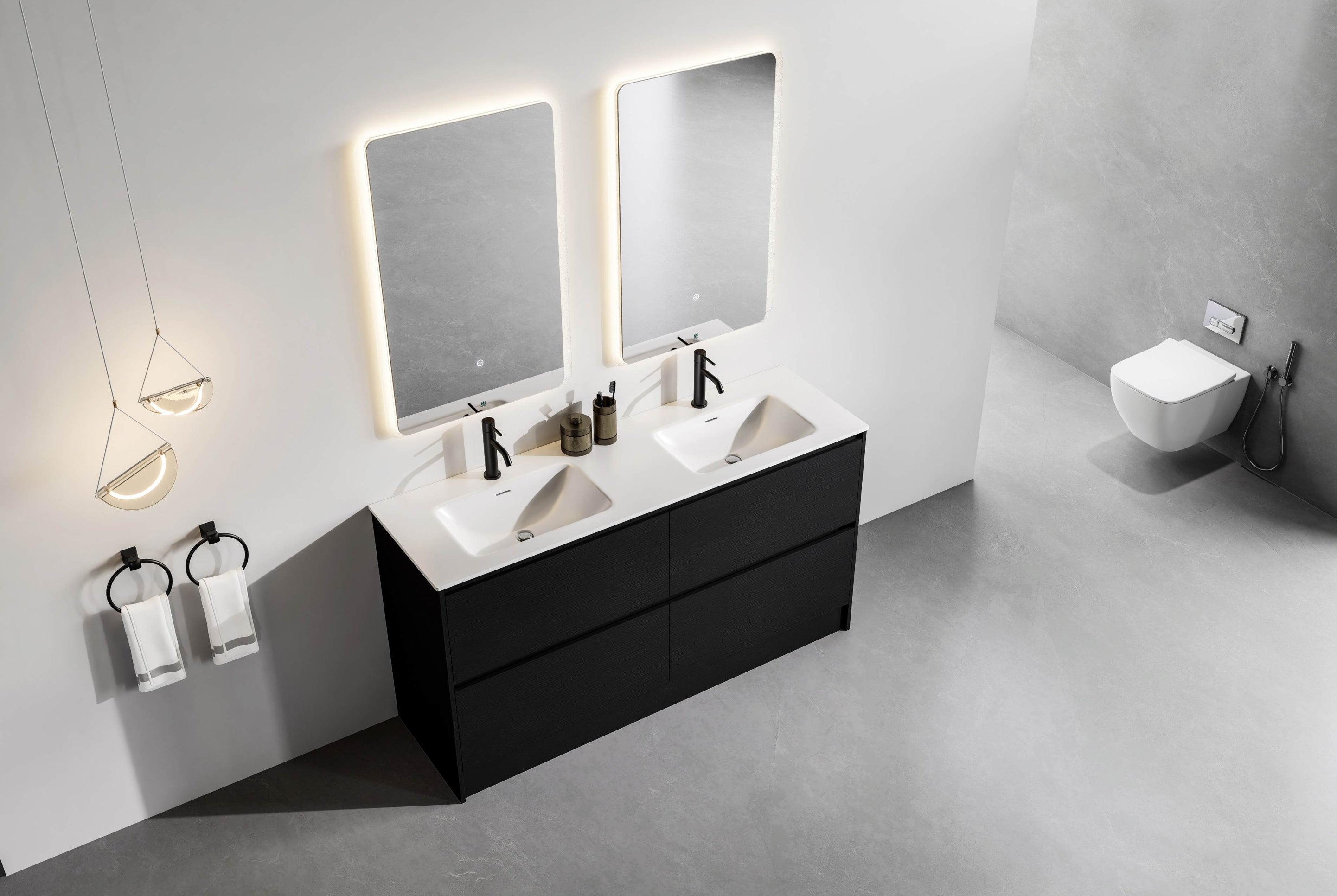 Nora Verona Rectangle Backlit LED Mirror with Demister (JM-RECT-4575BL)